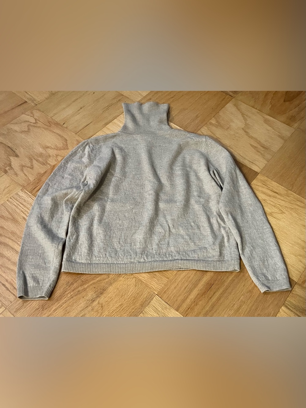 Pendleton Taupe Merino Wool Turtleneck Sweater